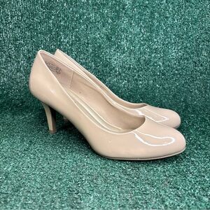 Comfort Plus by Predictions Nude Womens Size 10 High Heels Pumps Faux Leather